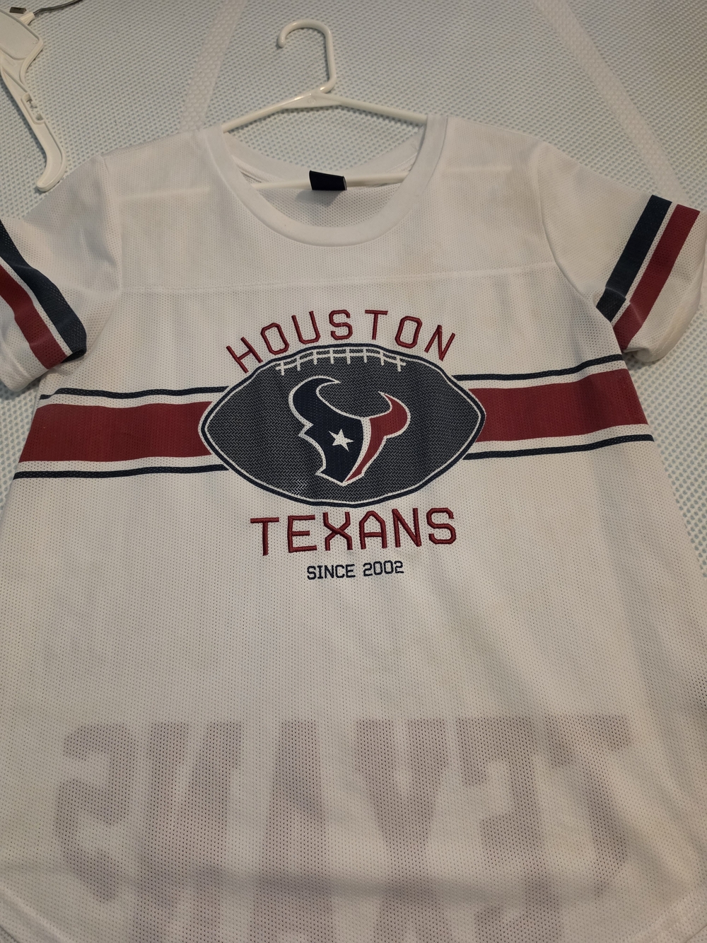 NFL Houston Texans White Red Navy Short-Sleeve Tee